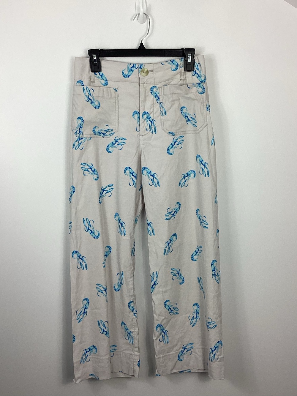 Maeve By Anthropologie The Colette Lobster Print Pants Size 26